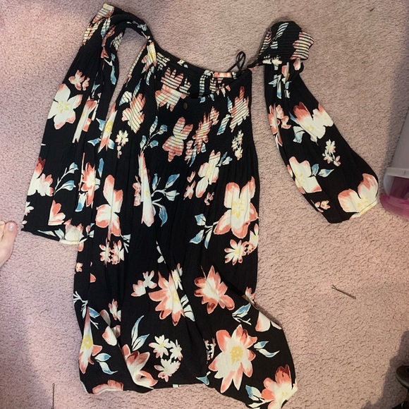 billabong flower off the shoulder dress - Picture 3 of 5